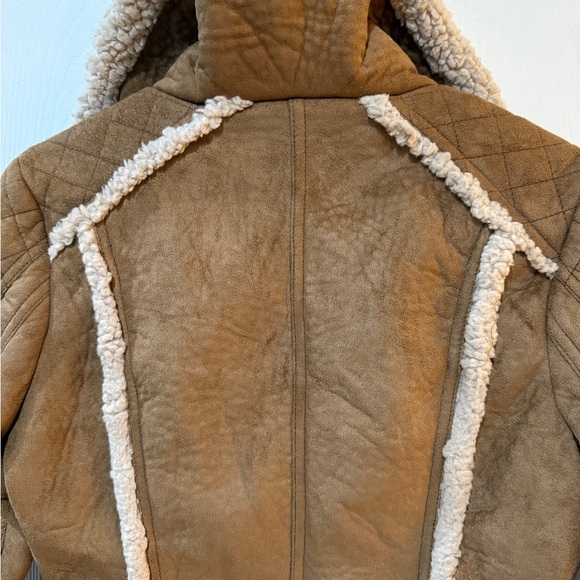 Bernardo Women's Tan Faux Suede Teddy Jacket Fall Staple Jacket🍂🍁🎃 - Picture 8 of 10